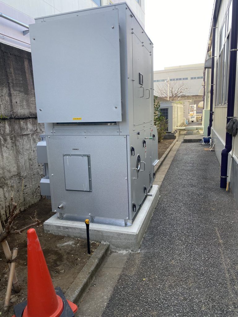 ㈱岸空調外調機施工写真①